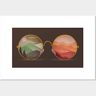 Hippie Glasses Posters and Art
